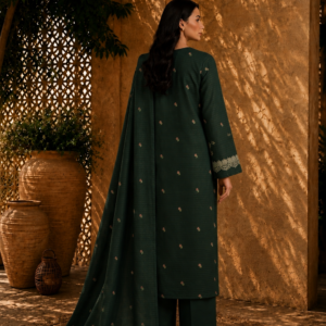 mediterranean courtyard in emerald green